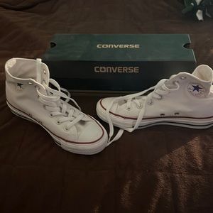 Women White HotTop Converse